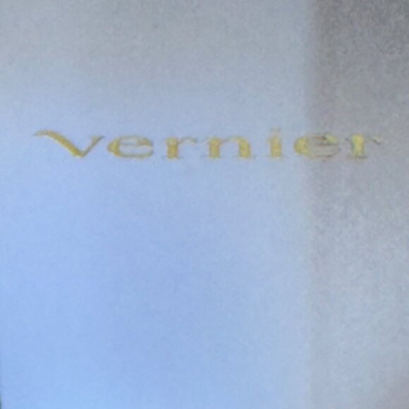 Vernier Silver-Tone Open Cuff Bracelet With Black & White Square Accents - Picture 5 of 8